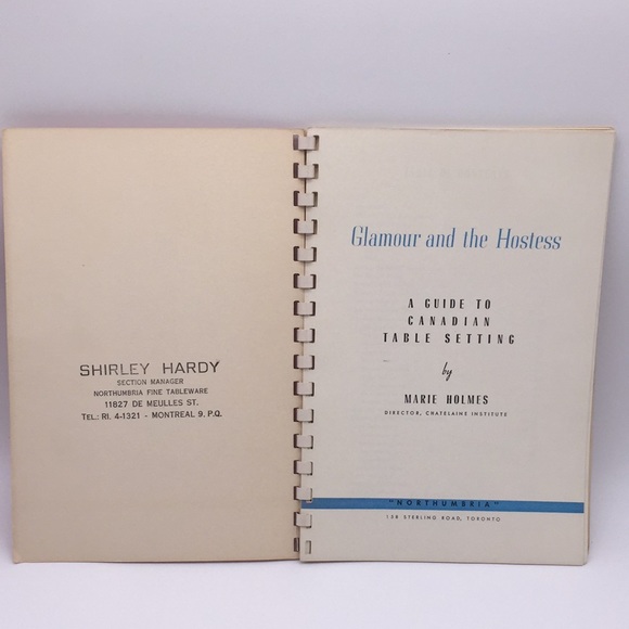 Vintage Glamour and the Hostess 1960s Marie Holmes Chatelaine Spiral Bound Book - Picture 6 of 15